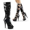 Pleaser - DELIGHT60049 Knee high boot - Black Product image